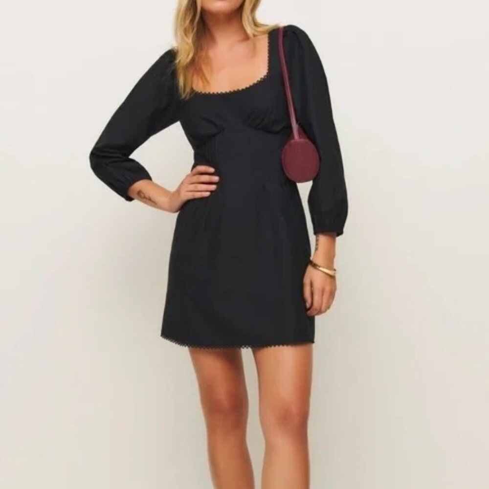 NWT Reformation Miara Dress Black - Size S